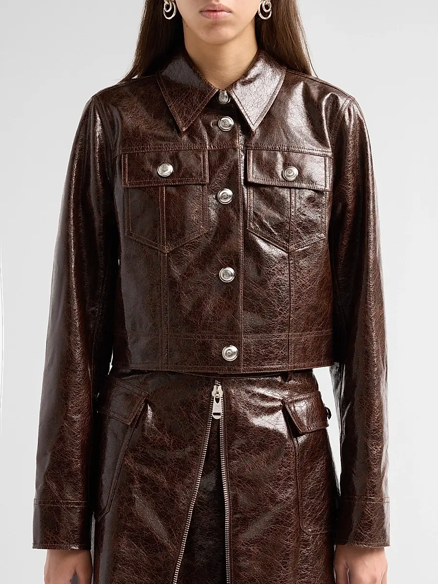Cinq à Sept Women's Lexie Faux-Leather Jacket | Thumbnail 5 Cinq à Sept Women's Lexie Faux-Leather Jacket | Thumbnail 5