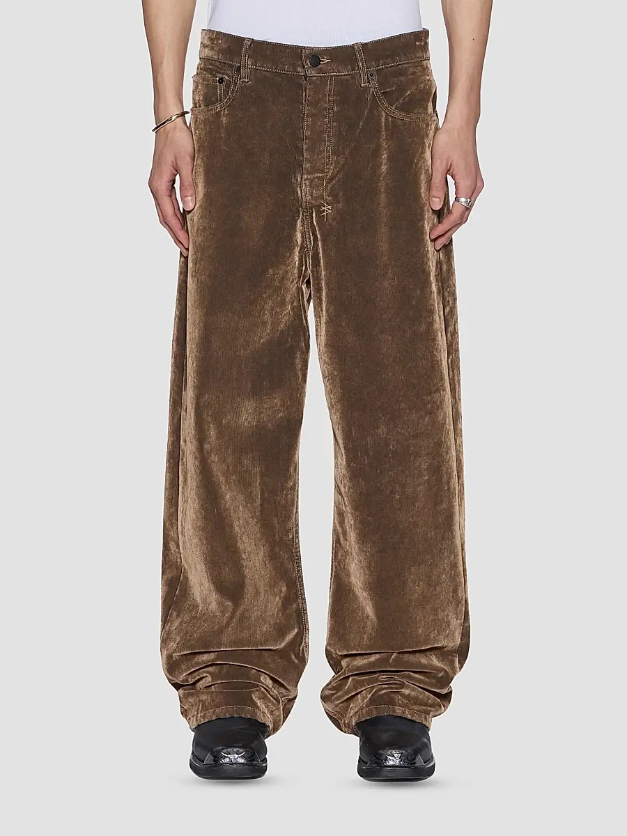 Ksubi Men's Maxx Flocked Cotton Corduroy Wide-Leg Jeans | Thumbnail 2 Ksubi Men's Maxx Flocked Cotton Corduroy Wide-Leg Jeans | Thumbnail 2