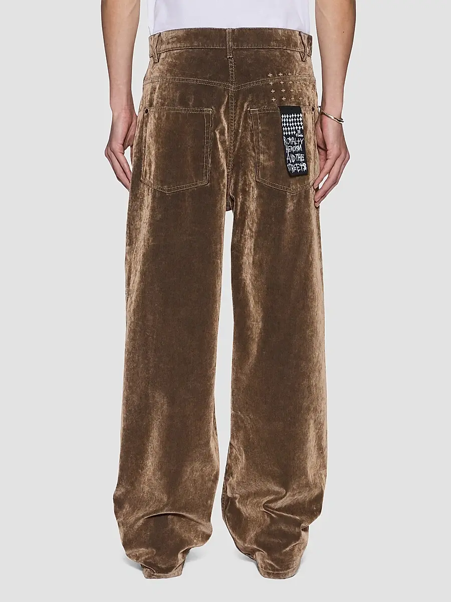 Ksubi Men's Maxx Flocked Cotton Corduroy Wide-Leg Jeans | Thumbnail 3 Ksubi Men's Maxx Flocked Cotton Corduroy Wide-Leg Jeans | Thumbnail 3
