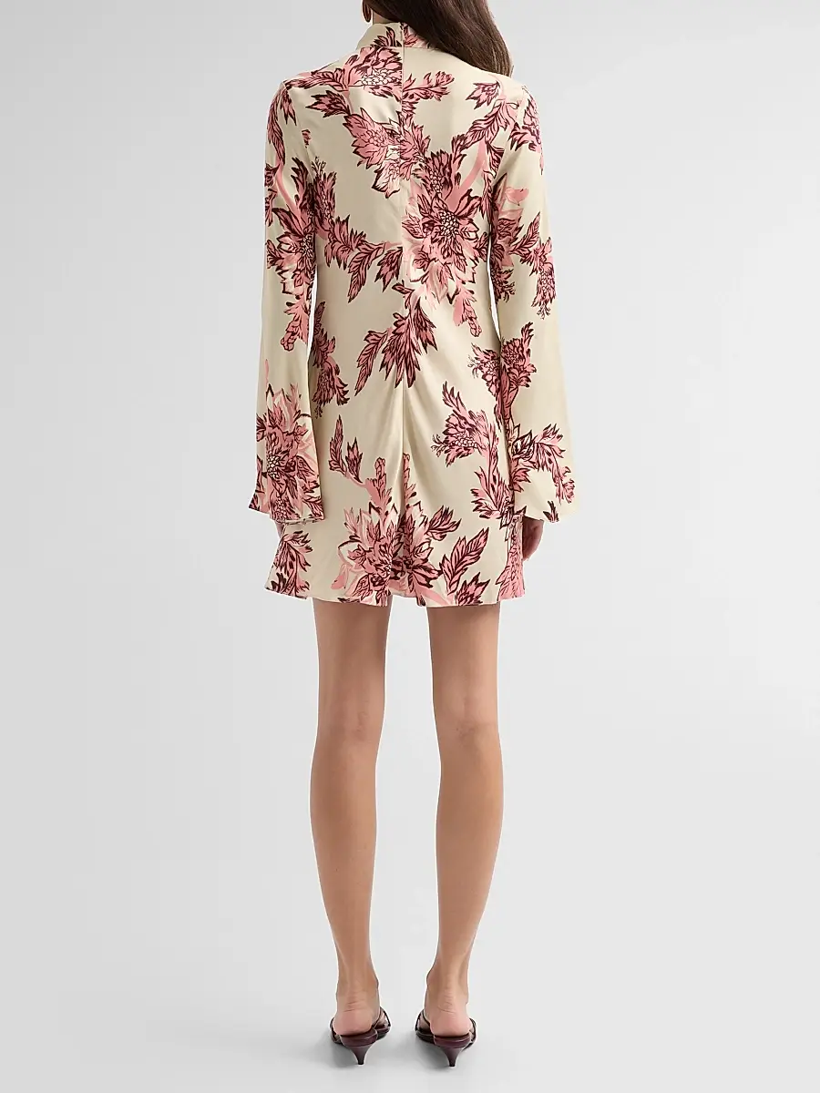 Hemant & Nandita Women's Printed Bias-Cut Mini Dress | Thumbnail 3 Hemant & Nandita Women's Printed Bias-Cut Mini Dress | Thumbnail 3