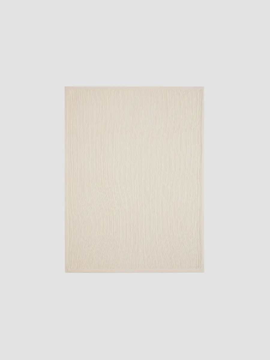 Brunello Cucinelli Cashmere Half English Rib Knit Throw | Thumbnail 2 Brunello Cucinelli Cashmere Half English Rib Knit Throw | Thumbnail 2