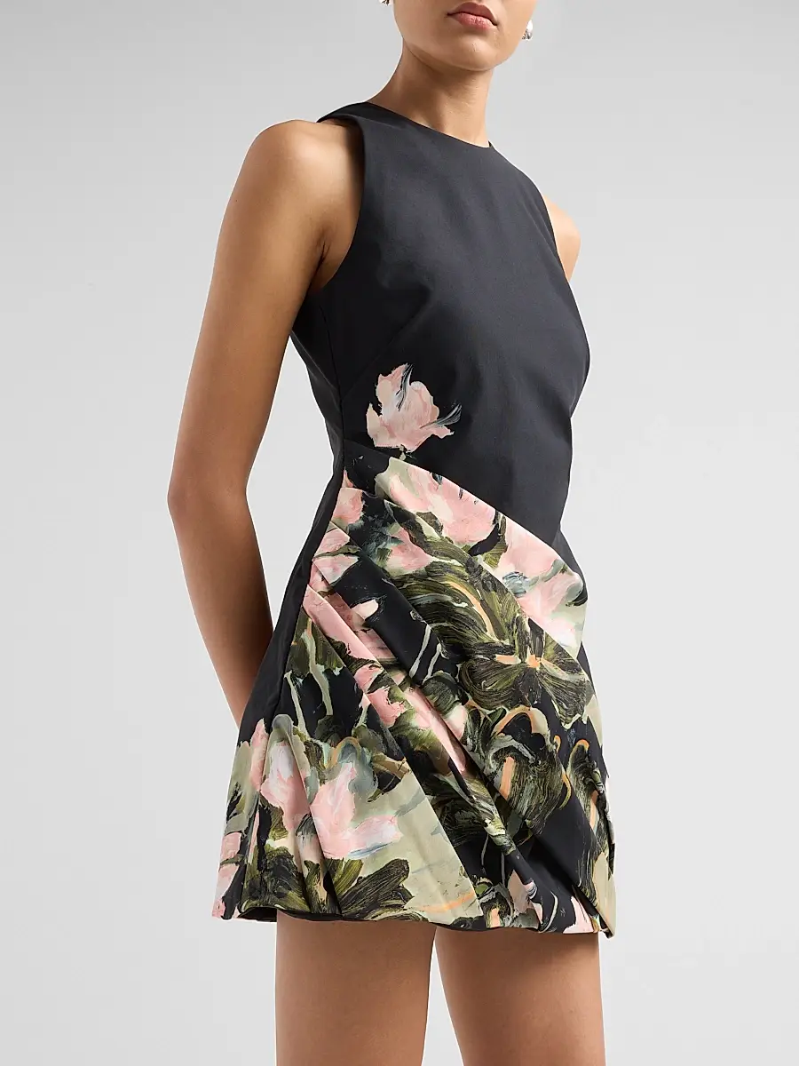 ACLER Women's Lachine Botanical Print A-Line Mini Dress | Thumbnail 5 ACLER Women's Lachine Botanical Print A-Line Mini Dress | Thumbnail 5