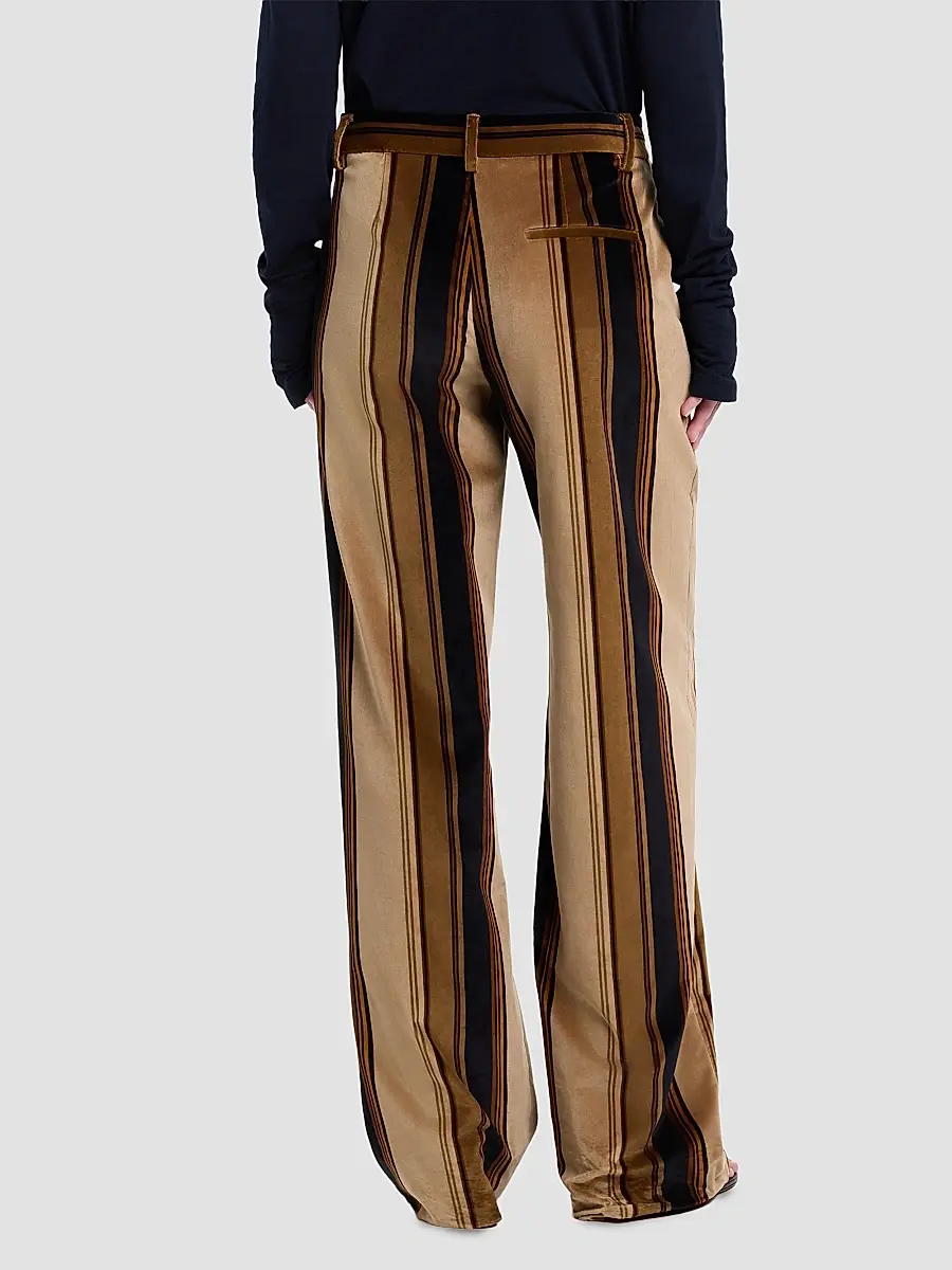 TWP Women's Isla Striped Cotton Pants | Thumbnail 3 TWP Women's Isla Striped Cotton Pants | Thumbnail 3
