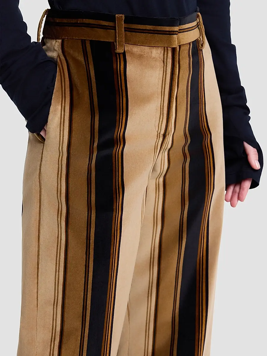 TWP Women's Isla Striped Cotton Pants | Thumbnail 6 TWP Women's Isla Striped Cotton Pants | Thumbnail 6