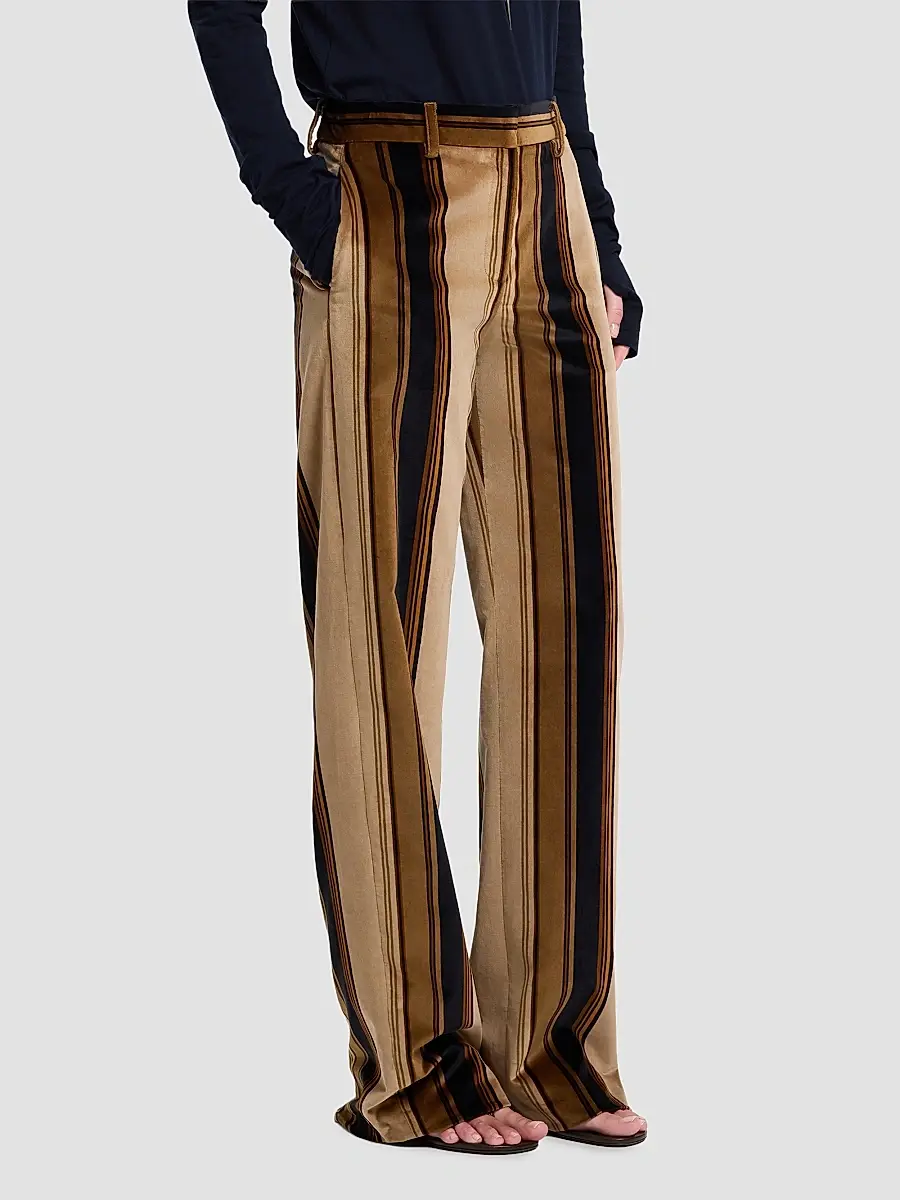 TWP Women's Isla Striped Cotton Pants | Thumbnail 7 TWP Women's Isla Striped Cotton Pants | Thumbnail 7