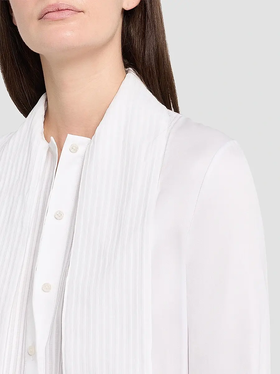 Brandon Maxwell Women's The Inez Cotton Tuxedo Shirt | Thumbnail 5 Brandon Maxwell Women's The Inez Cotton Tuxedo Shirt | Thumbnail 5