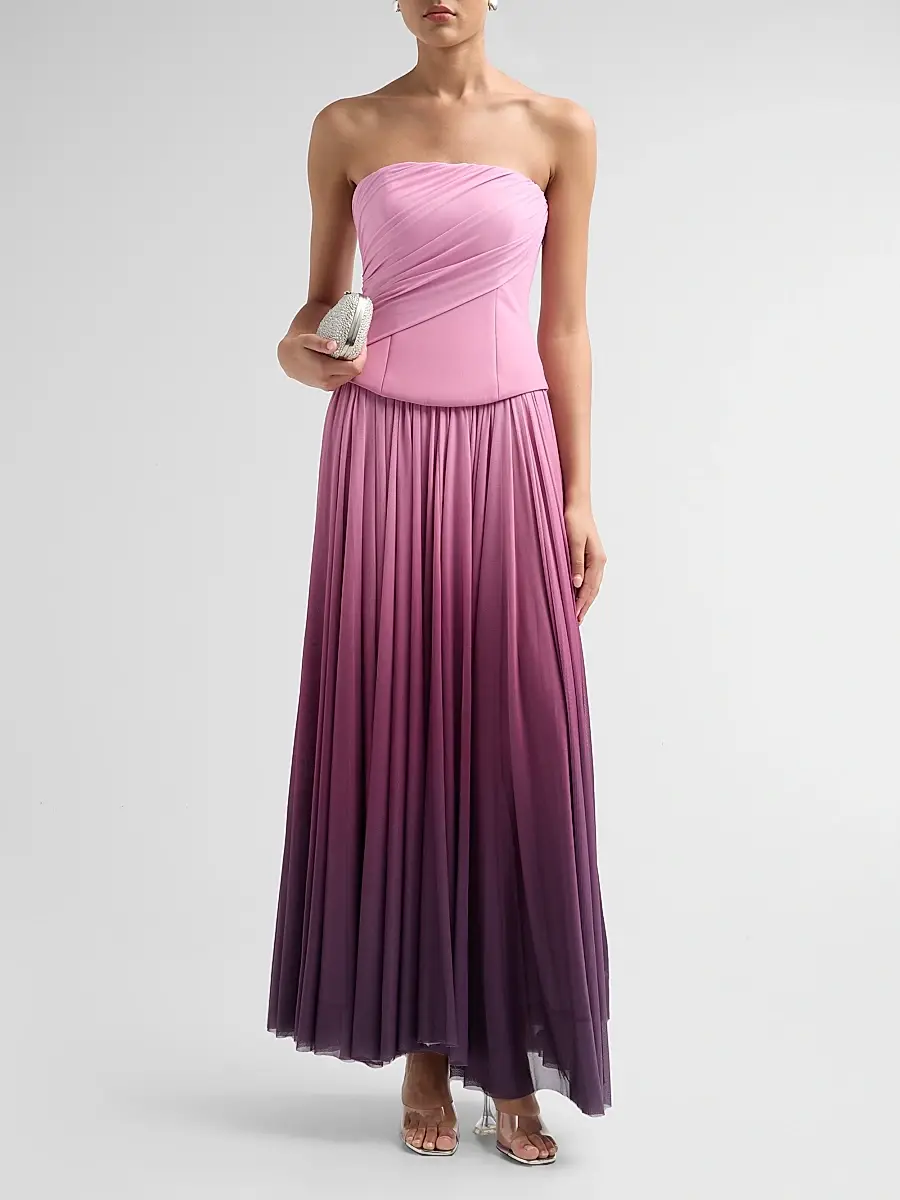 ACLER Women's Femme Fatale Primley Ombré Strapless Maxi Dress | Thumbnail 2 ACLER Women's Femme Fatale Primley Ombré Strapless Maxi Dress | Thumbnail 2