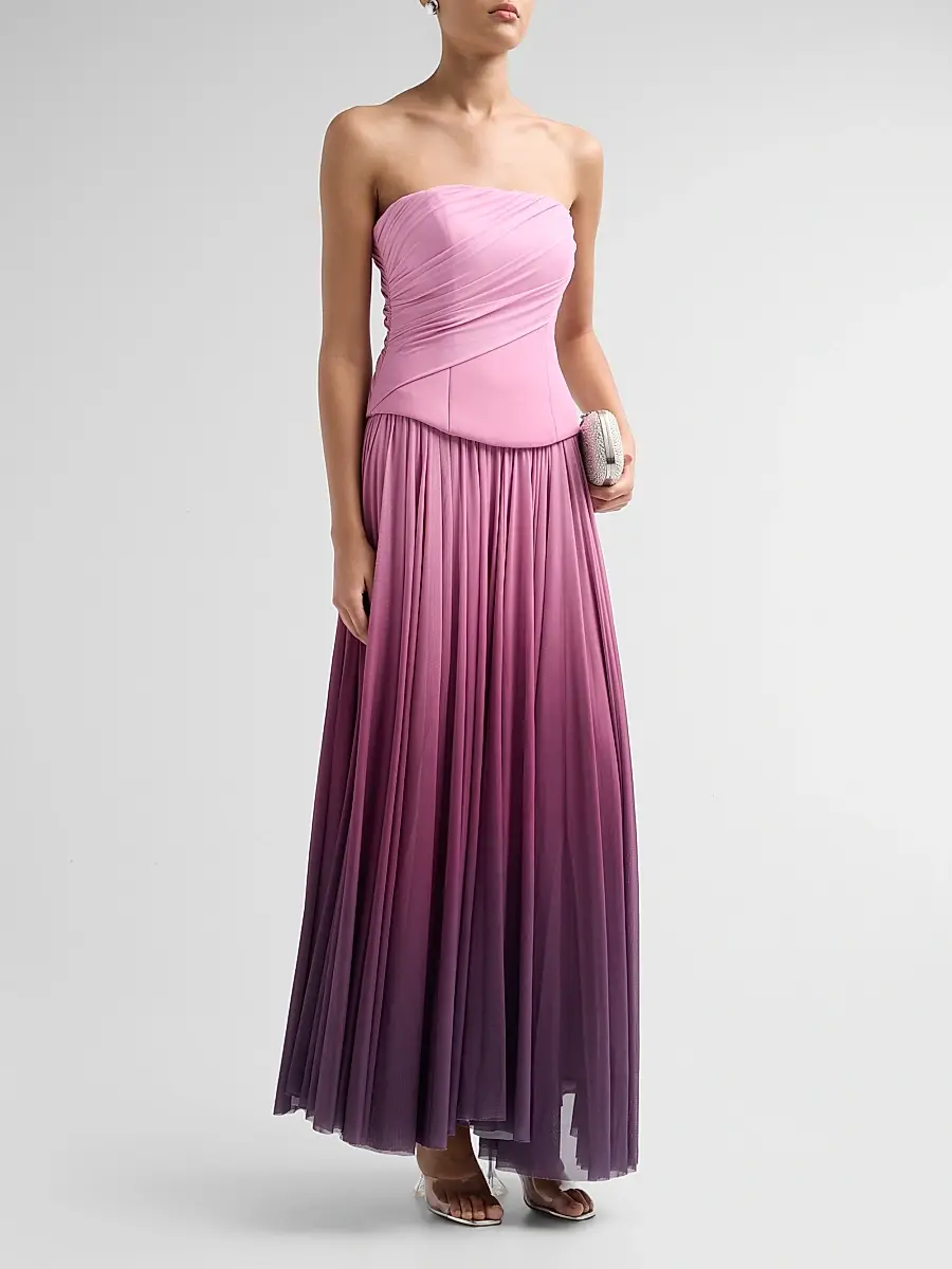 ACLER Women's Femme Fatale Primley Ombré Strapless Maxi Dress | Thumbnail 4 ACLER Women's Femme Fatale Primley Ombré Strapless Maxi Dress | Thumbnail 4