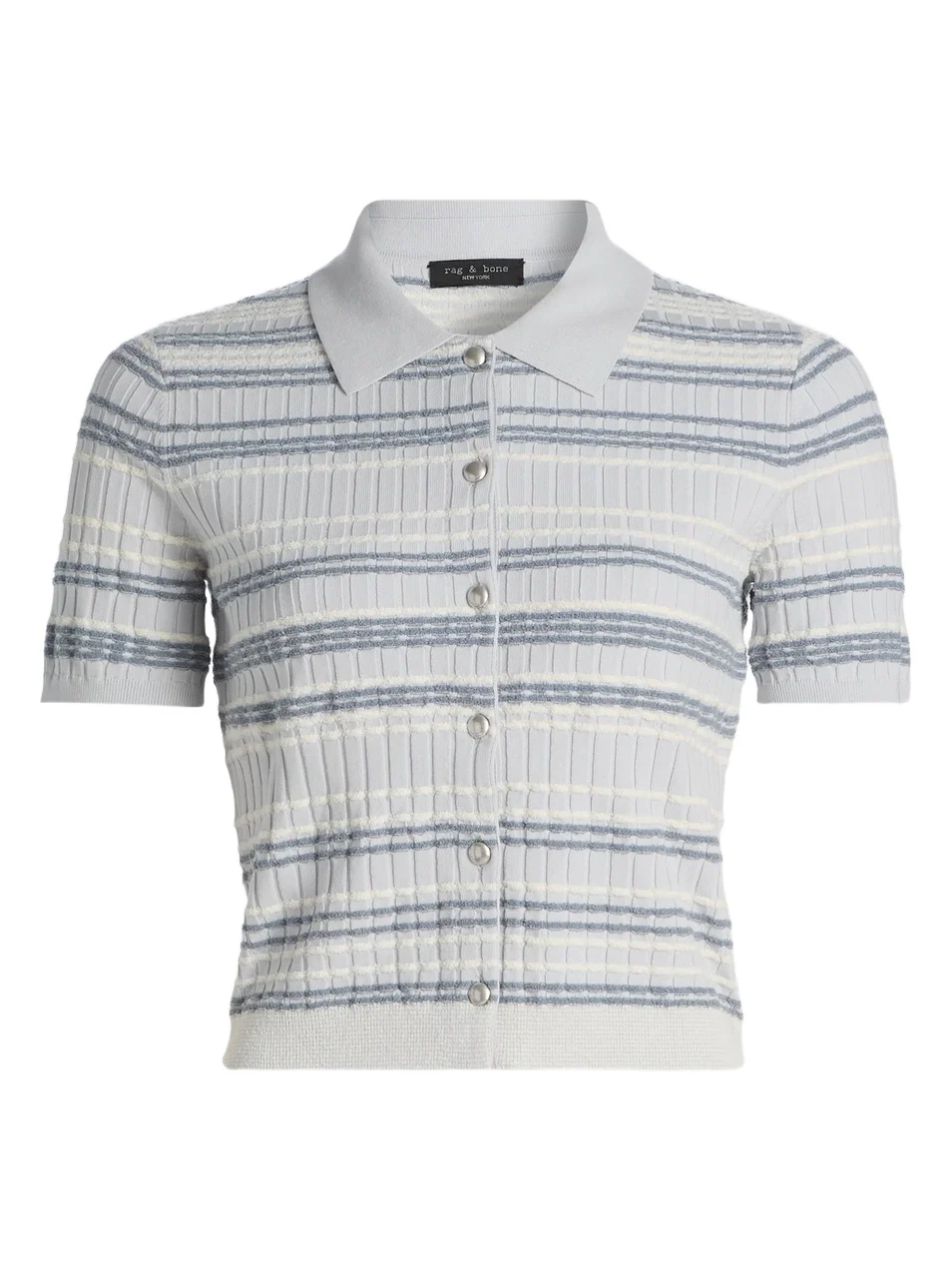 Women's Karina Striped Cotton-Blend Cardigan Women's Karina Striped Cotton-Blend Cardigan