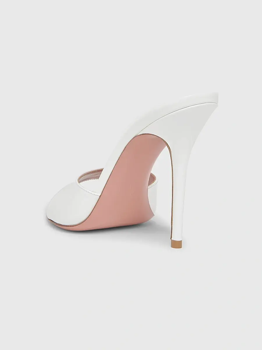 Amina Muaddi Women's Elodie 105MM Leather Mules | Thumbnail 3 Amina Muaddi Women's Elodie 105MM Leather Mules | Thumbnail 3