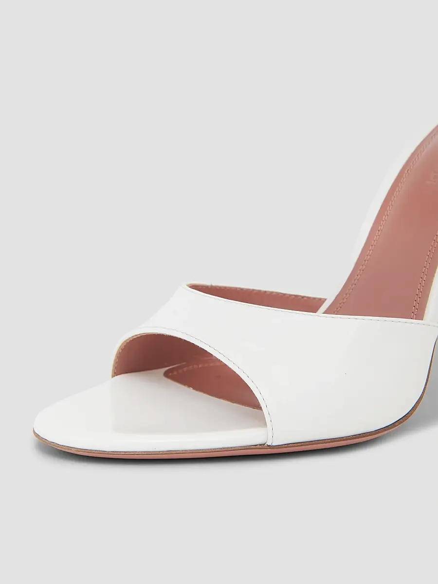 Amina Muaddi Women's Elodie 105MM Leather Mules | Thumbnail 5 Amina Muaddi Women's Elodie 105MM Leather Mules | Thumbnail 5