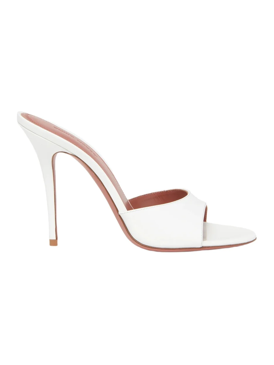 Amina Muaddi Women's Elodie 105MM Leather Mules