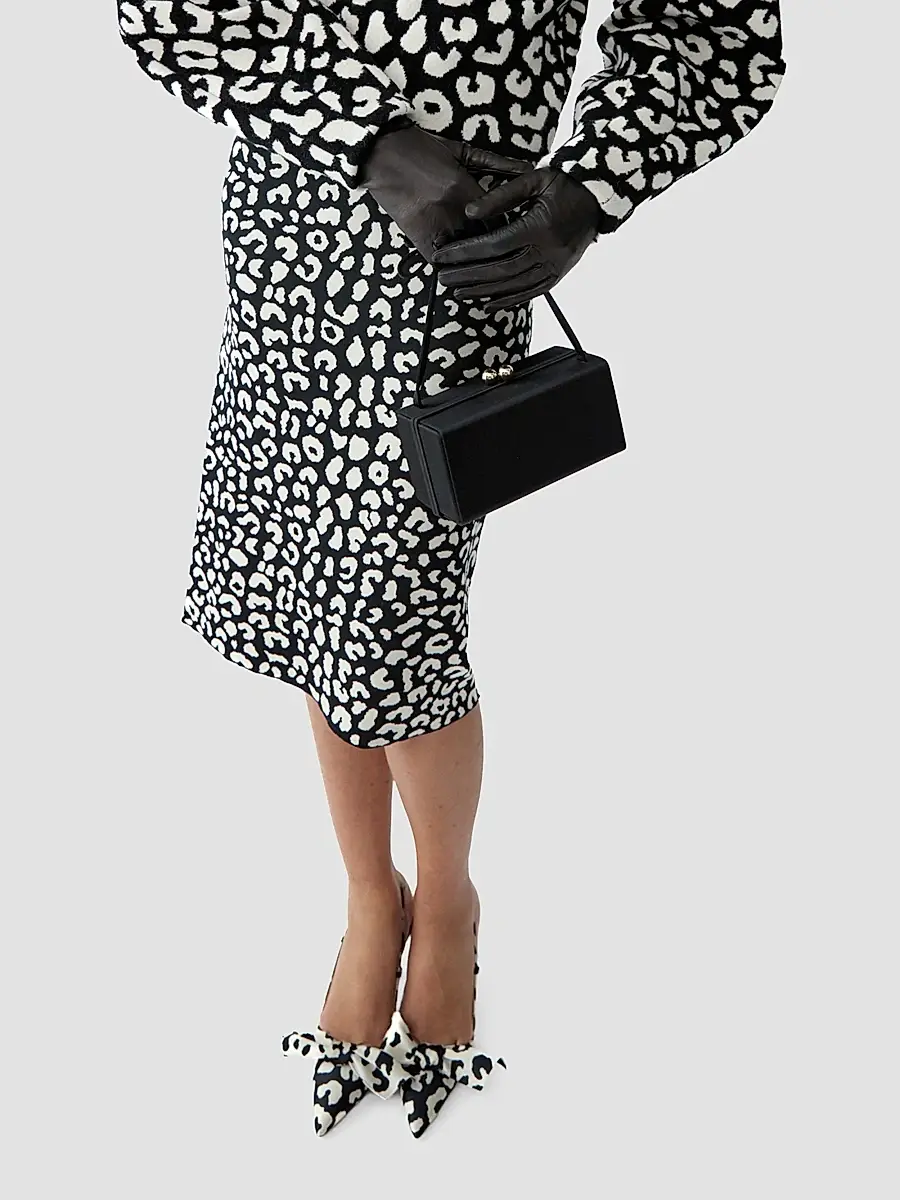 Carolina Herrera Women's Leopard Silk-Blend Knee-Length Pencil Skirt | Thumbnail 4 Carolina Herrera Women's Leopard Silk-Blend Knee-Length Pencil Skirt | Thumbnail 4