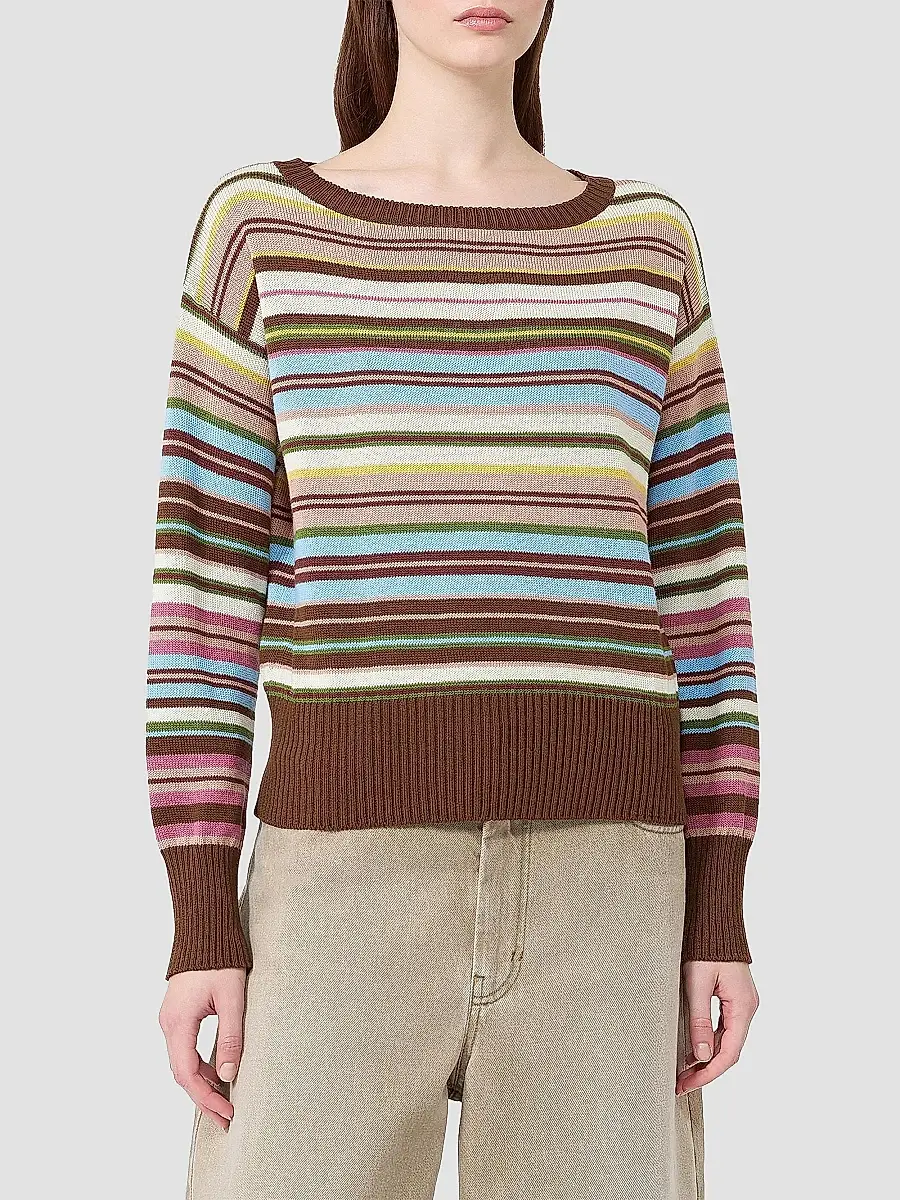 Weekend Max Mara Women's Pure Cotton Yarn Sweater | Thumbnail 3