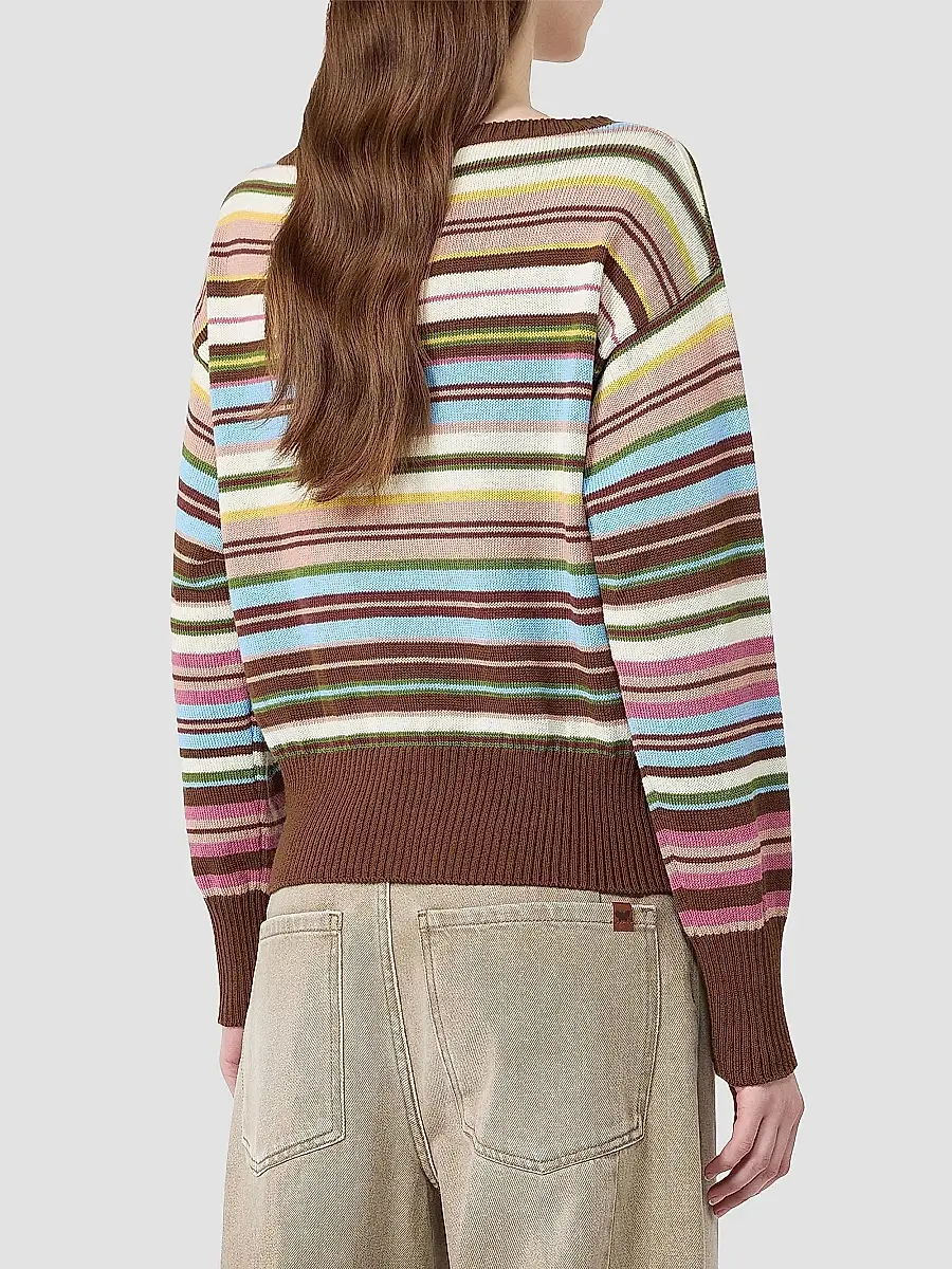 Weekend Max Mara Women's Pure Cotton Yarn Sweater | Thumbnail 4