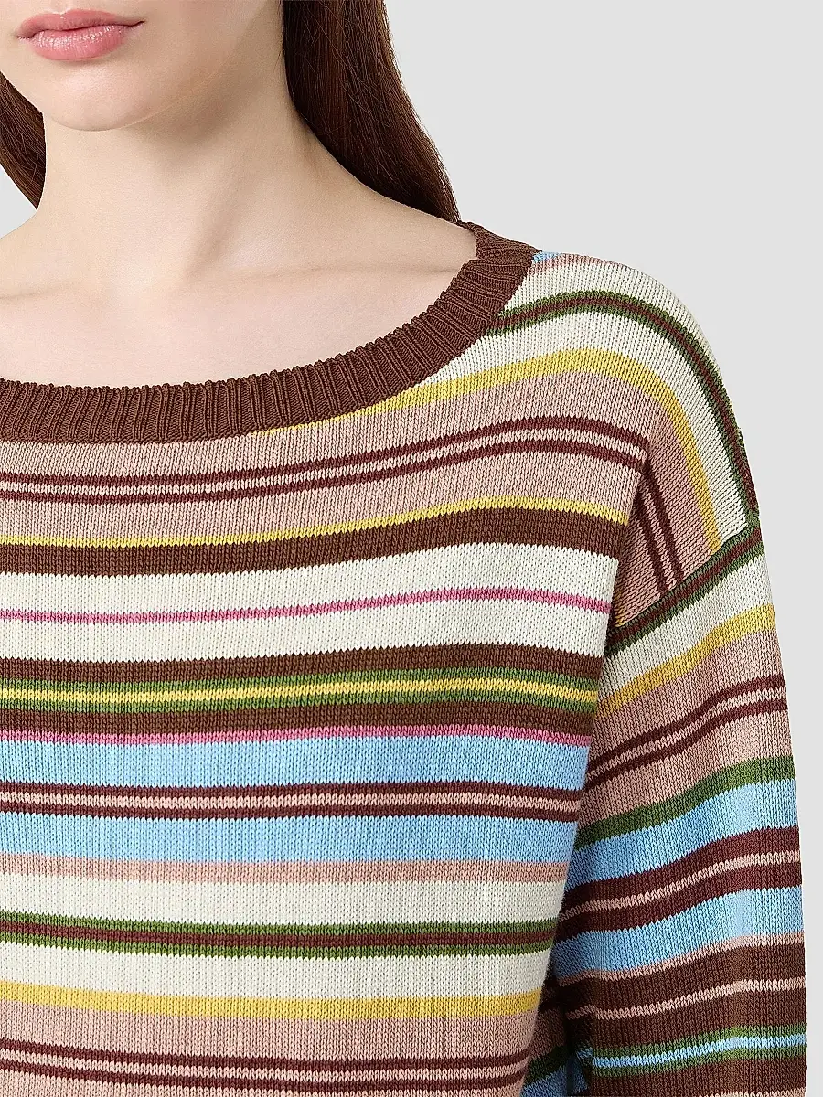Weekend Max Mara Women's Pure Cotton Yarn Sweater | Thumbnail 6