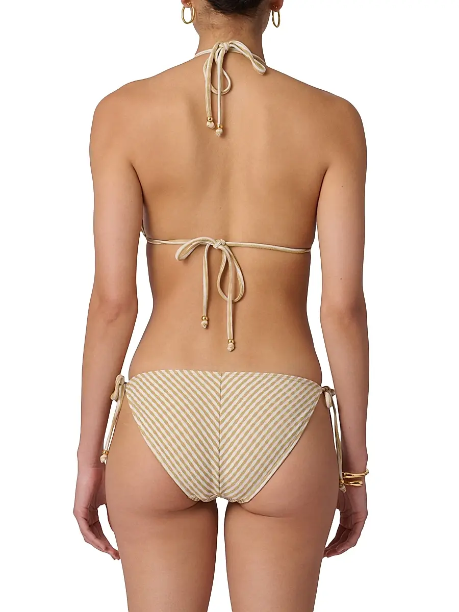 Shoshanna Women's Mitered Triangle Bikini Top | Thumbnail 4 Shoshanna Women's Mitered Triangle Bikini Top | Thumbnail 4