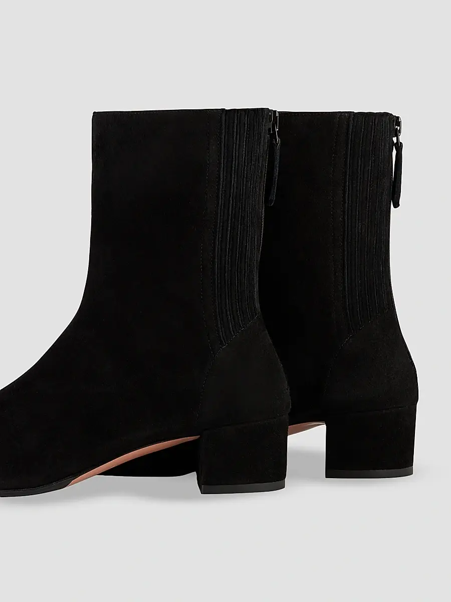 Aquazzura Women's Saint Honoré 35MM Suede Booties | Thumbnail 5