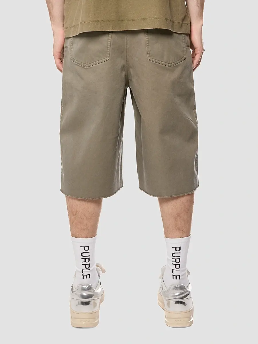 Purple Brand Men's Cotton Twill Shorts | Thumbnail 2 Purple Brand Men's Cotton Twill Shorts | Thumbnail 2