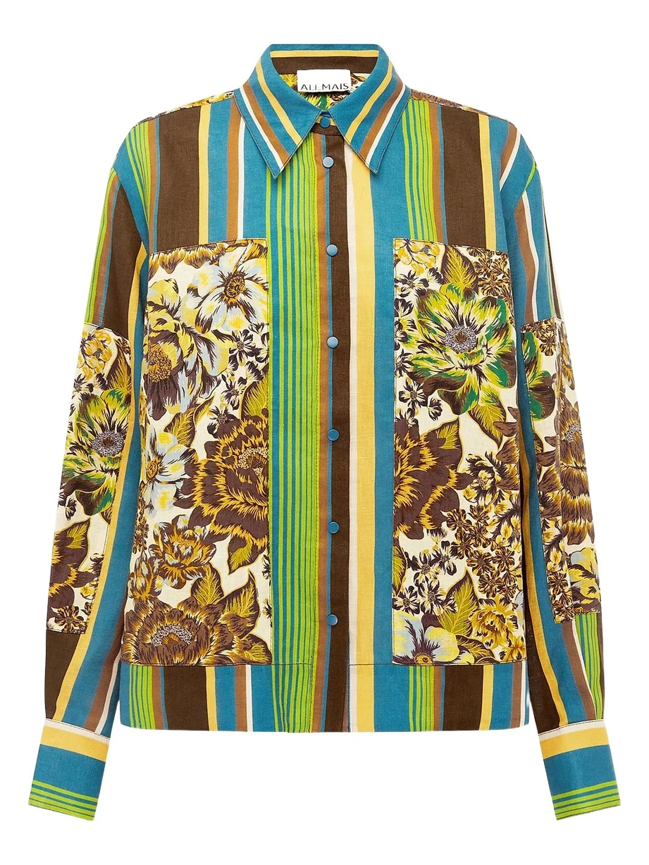 ALÉMAIS Women's Charlie Linen Printed Shirt