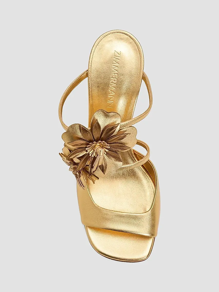 Zimmermann Women's Belara 85MM Floral Leather Wedge Sandals | Thumbnail 5 Zimmermann Women's Belara 85MM Floral Leather Wedge Sandals | Thumbnail 5
