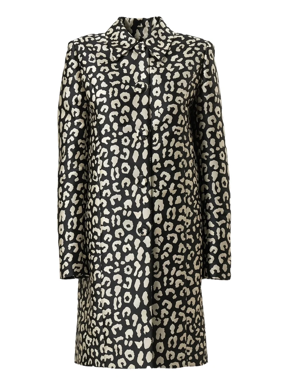 Carolina Herrera Women's Leopard Spread-Collar Coat