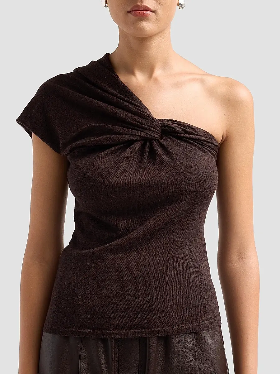 A.L.C. A. L.C. Women's Kaylee Merino Wool One-Shoulder Top | Thumbnail 5 A.L.C. A. L.C. Women's Kaylee Merino Wool One-Shoulder Top | Thumbnail 5
