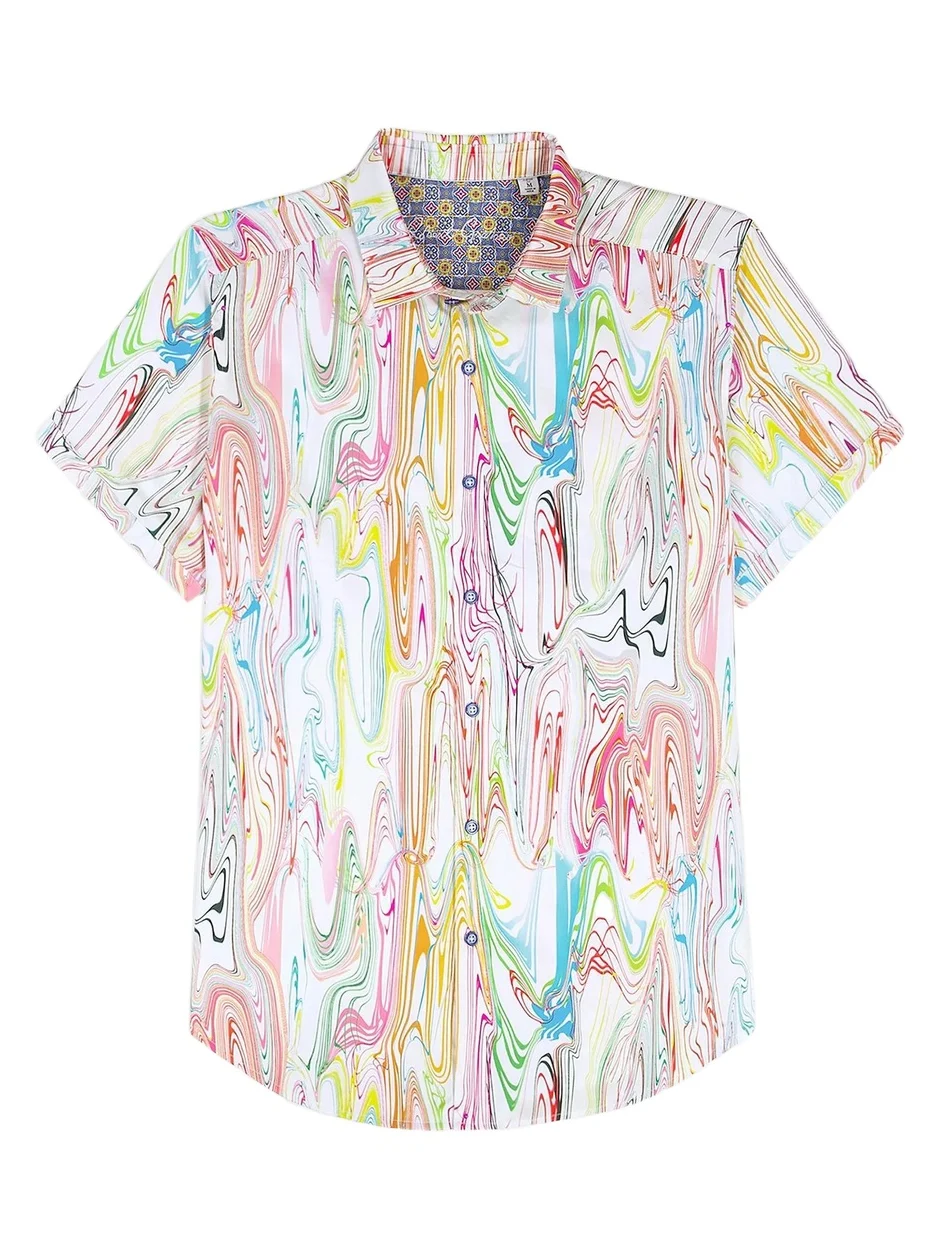 Robert Graham Men's Bellenden Woven Satin Shirt