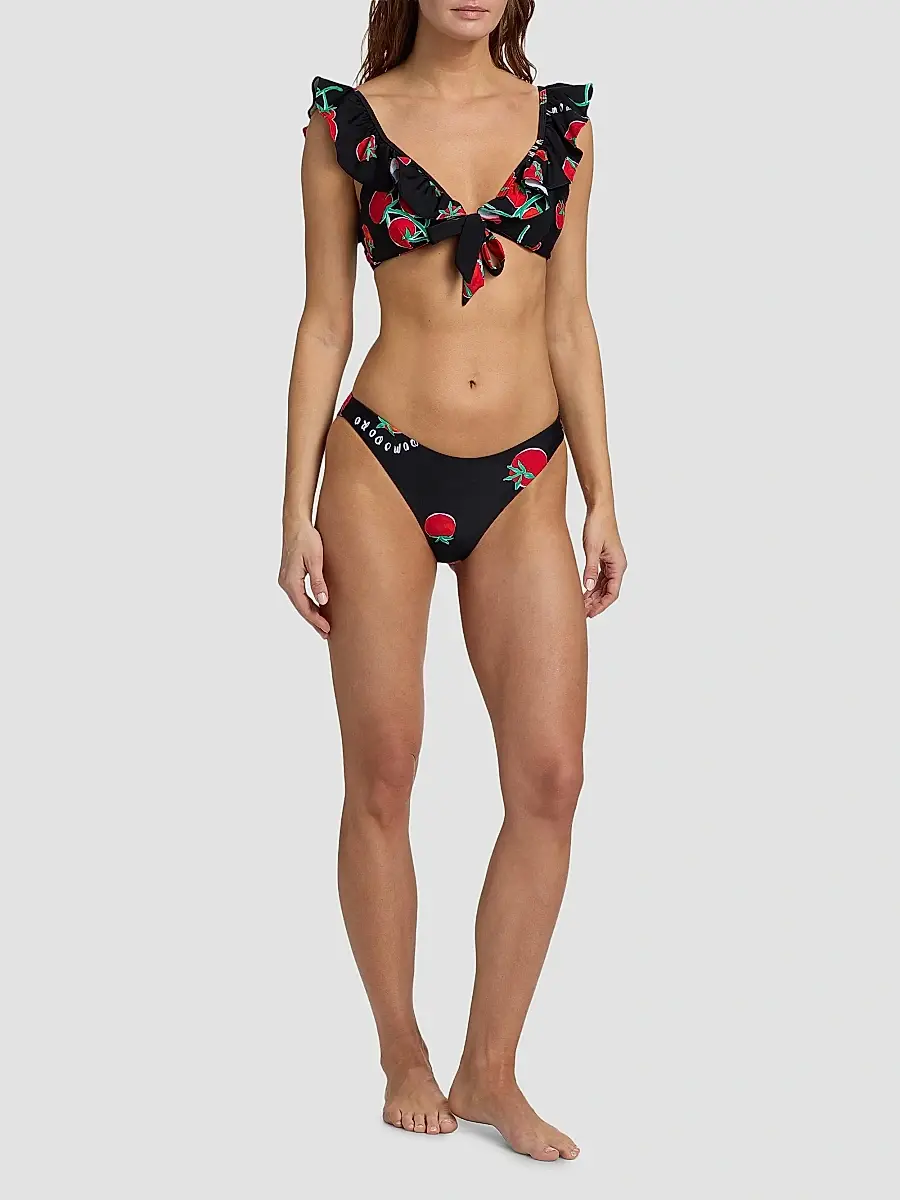Milly Women's Margot Pomodoro Bikini Bottom | Thumbnail 2 Milly Women's Margot Pomodoro Bikini Bottom | Thumbnail 2