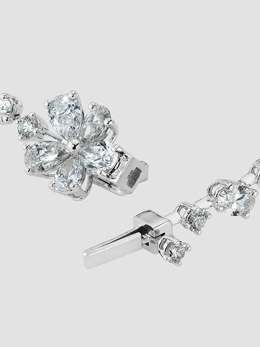 Diamonds at Saks Fifth Avenue Women's Platinum & 7.78 TCW Diamond Flower Bracelet | Thumbnail 3 Diamonds at Saks Fifth Avenue Women's Platinum & 7.78 TCW Diamond Flower Bracelet | Thumbnail 3