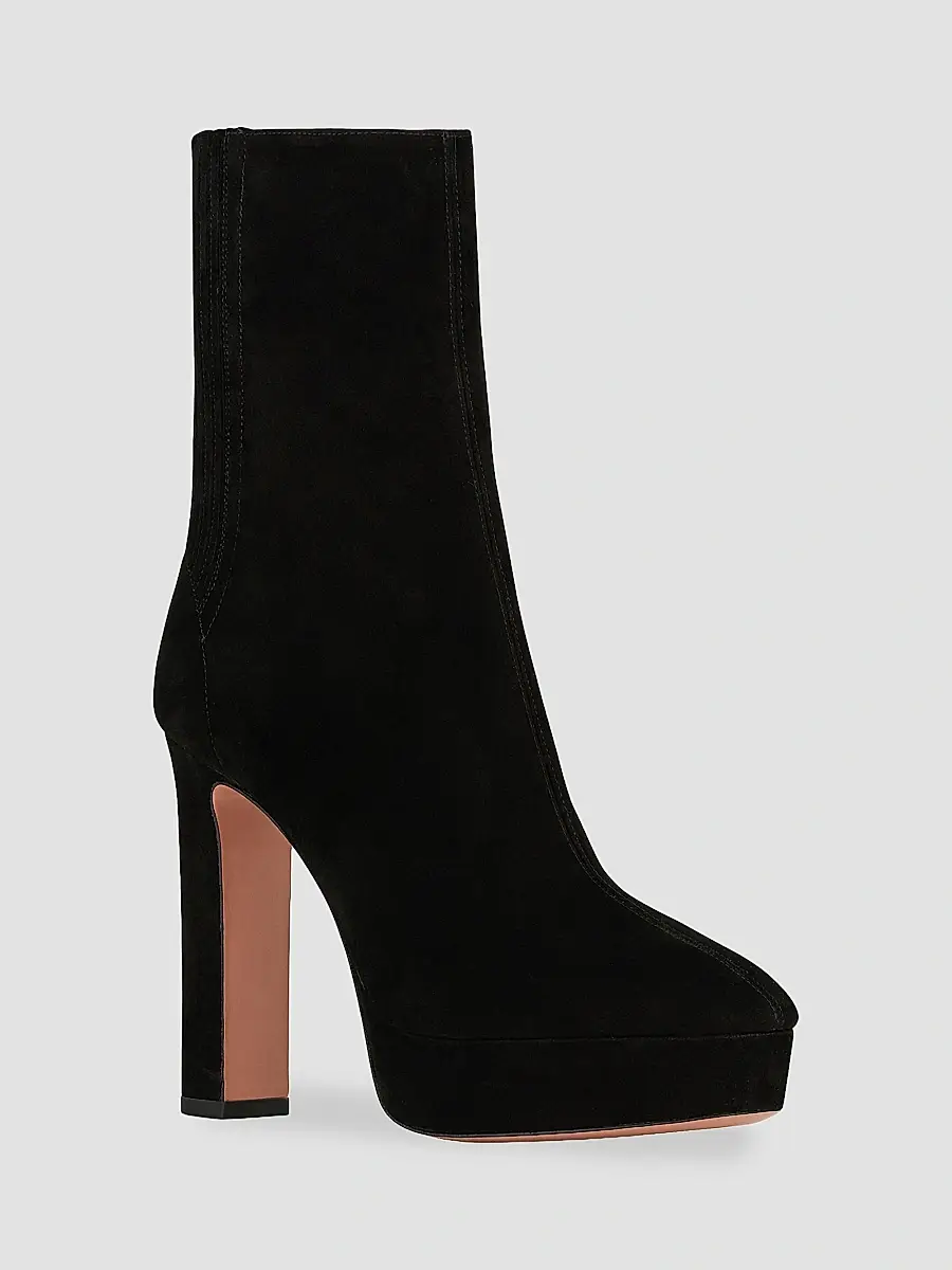 Aquazzura Women's Martine 110MM Suede Platform Booties | Thumbnail 3 Aquazzura Women's Martine 110MM Suede Platform Booties | Thumbnail 3