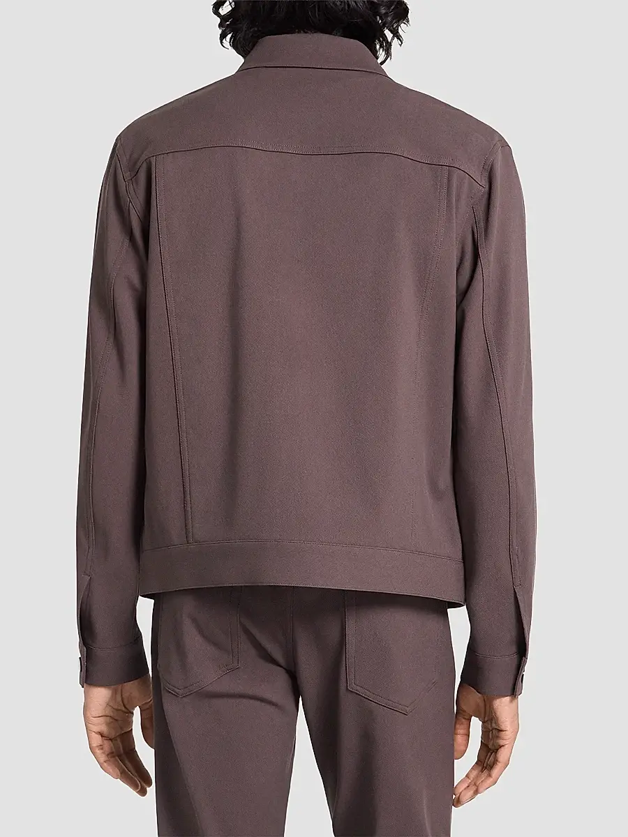 Theory Men's River Neoteric Twill Trucker Jacket | Thumbnail 3 Theory Men's River Neoteric Twill Trucker Jacket | Thumbnail 3
