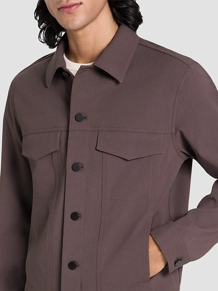 Theory Men's River Neoteric Twill Trucker Jacket | Thumbnail 5 Theory Men's River Neoteric Twill Trucker Jacket | Thumbnail 5