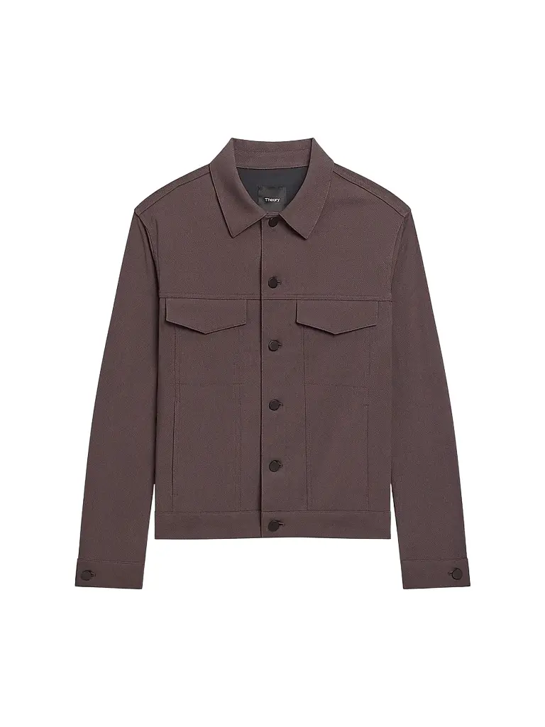 Theory Men's River Neoteric Twill Trucker Jacket