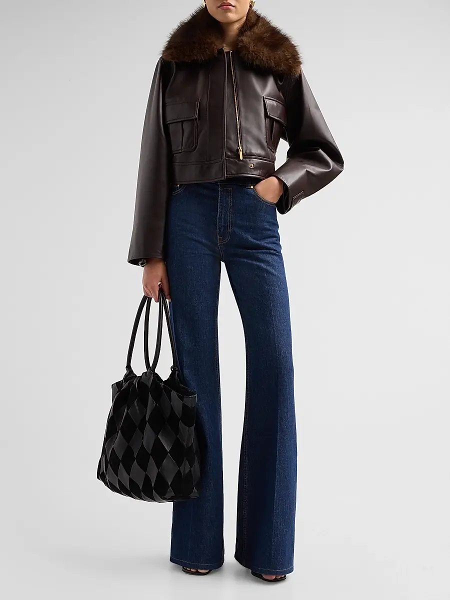 Zimmermann Women's Valiant Leather Jacket | Thumbnail 2 Zimmermann Women's Valiant Leather Jacket | Thumbnail 2