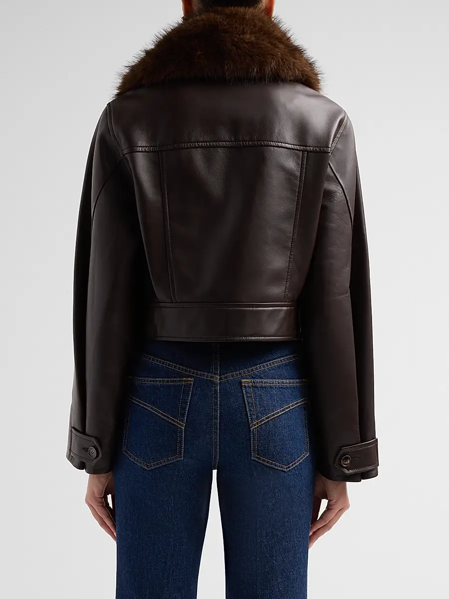 Zimmermann Women's Valiant Leather Jacket | Thumbnail 3 Zimmermann Women's Valiant Leather Jacket | Thumbnail 3