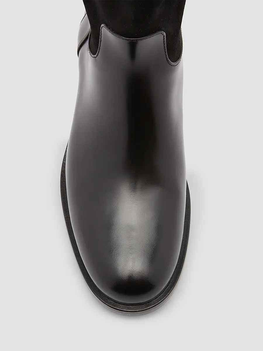 Dolce & Gabbana Women's Equestrian Suede & Leather Boots | Thumbnail 4