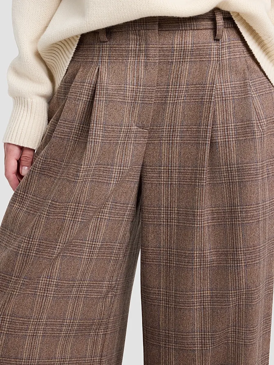 TWP Women's Avery Plaid Wool-Blend Pants | Thumbnail 6 TWP Women's Avery Plaid Wool-Blend Pants | Thumbnail 6