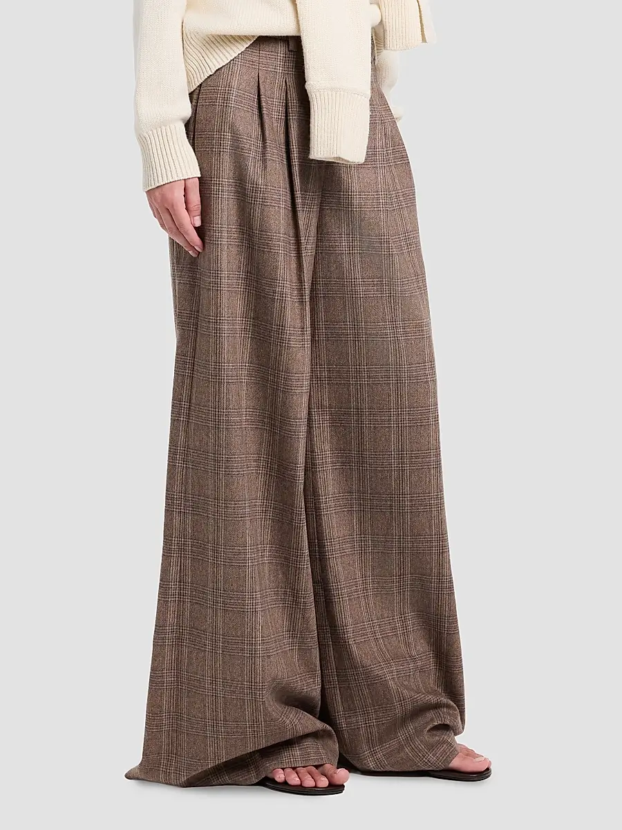 TWP Women's Avery Plaid Wool-Blend Pants | Thumbnail 7 TWP Women's Avery Plaid Wool-Blend Pants | Thumbnail 7