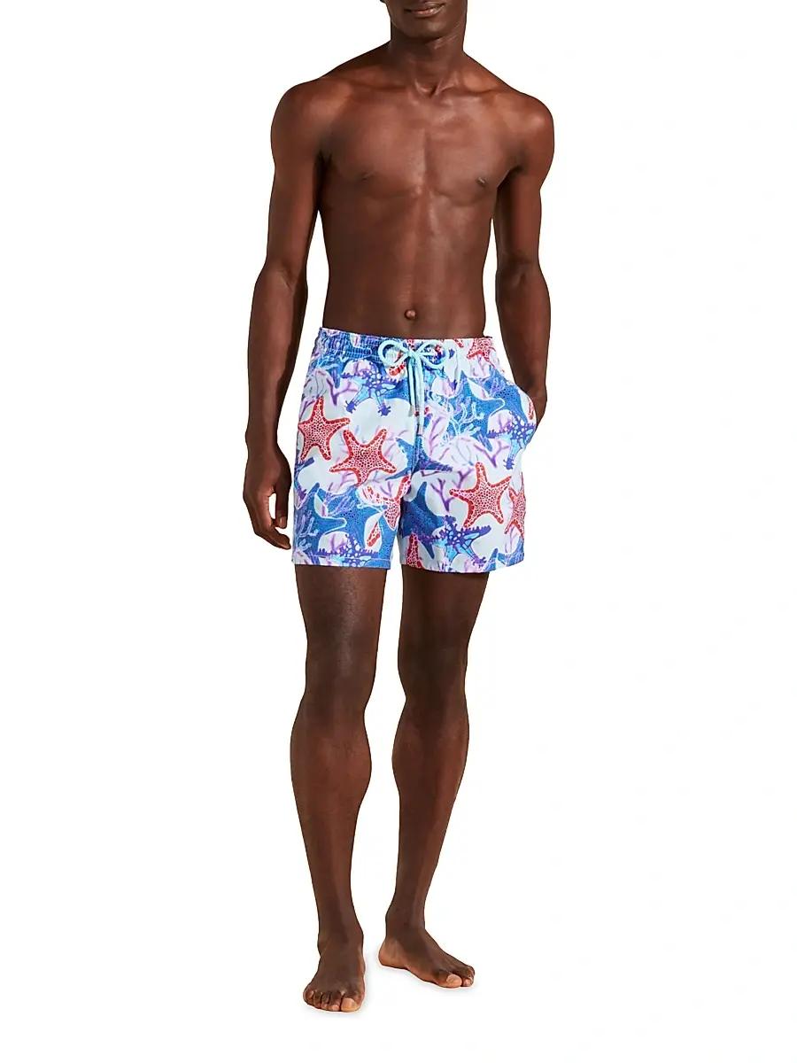 Vilebrequin Men's Glowed Stars Swim Trunks | Thumbnail 2 Vilebrequin Men's Glowed Stars Swim Trunks | Thumbnail 2