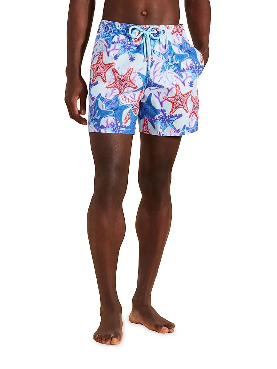 Vilebrequin Men's Glowed Stars Swim Trunks | Thumbnail 4 Vilebrequin Men's Glowed Stars Swim Trunks | Thumbnail 4