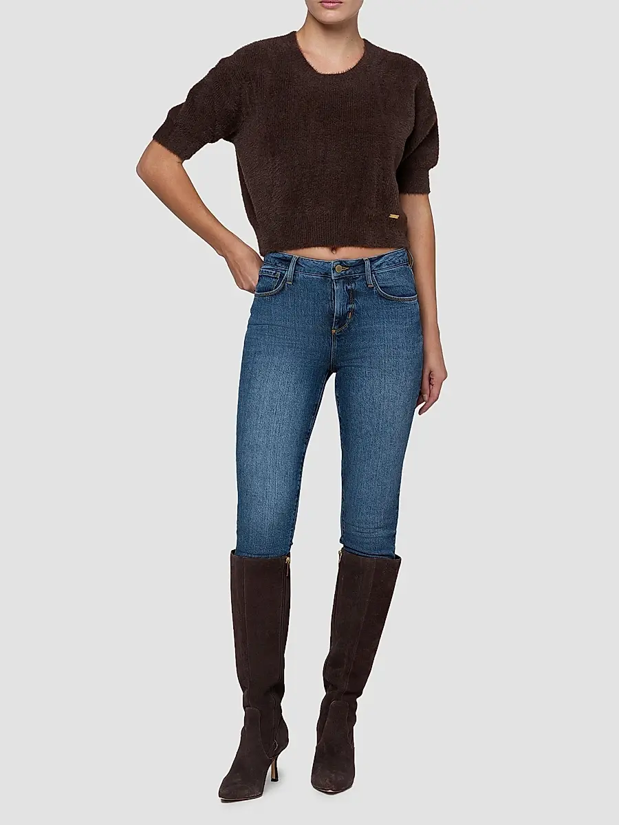 L'Agence Women's Guinevere Crop Sweater | Thumbnail 2