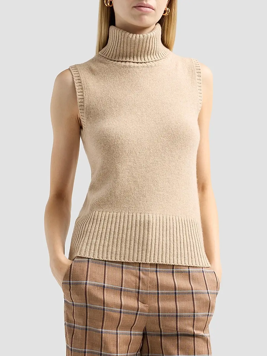 Veronica Beard Women's Mazzy Cashmere Shell | Thumbnail 4 Veronica Beard Women's Mazzy Cashmere Shell | Thumbnail 4