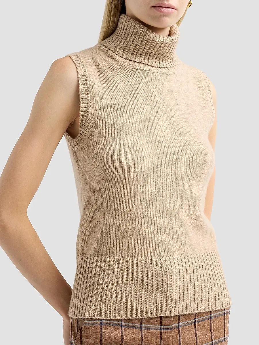 Veronica Beard Women's Mazzy Cashmere Shell | Thumbnail 5 Veronica Beard Women's Mazzy Cashmere Shell | Thumbnail 5
