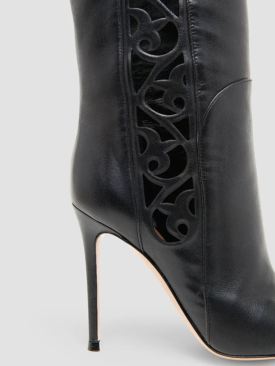Gianvito Rossi Women's 105MM Leather Over-the-Knee Boots | Thumbnail 3