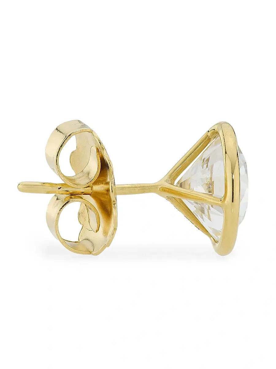 Diamonds at Saks Fifth Avenue Women's 18K Yellow Gold & 4.02 TCW Diamond Martini Stud Earrings | Thumbnail 3