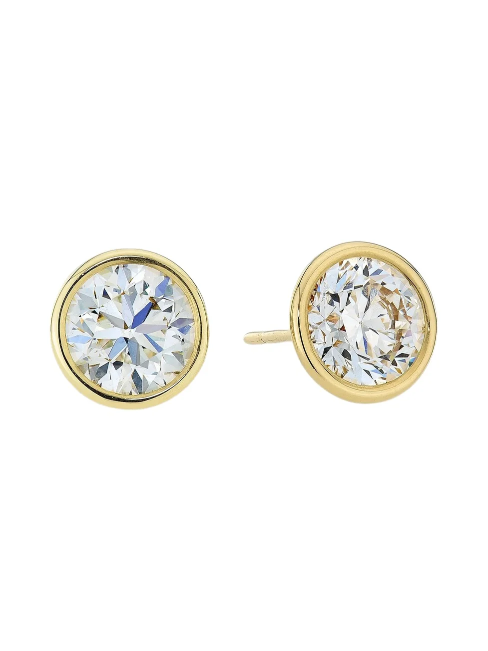 Diamonds at Saks Fifth Avenue Women's 18K Yellow Gold & 4.02 TCW Diamond Martini Stud Earrings