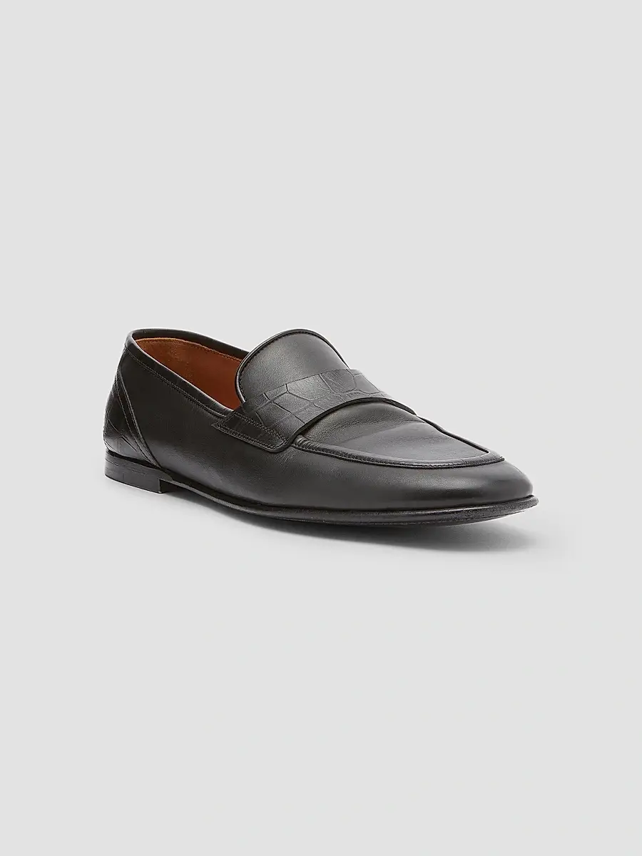 Dolce & Gabbana Men's Leather & Alligator Loafers - Nero | Thumbnail 2 Dolce & Gabbana Men's Leather & Alligator Loafers - Nero | Thumbnail 2