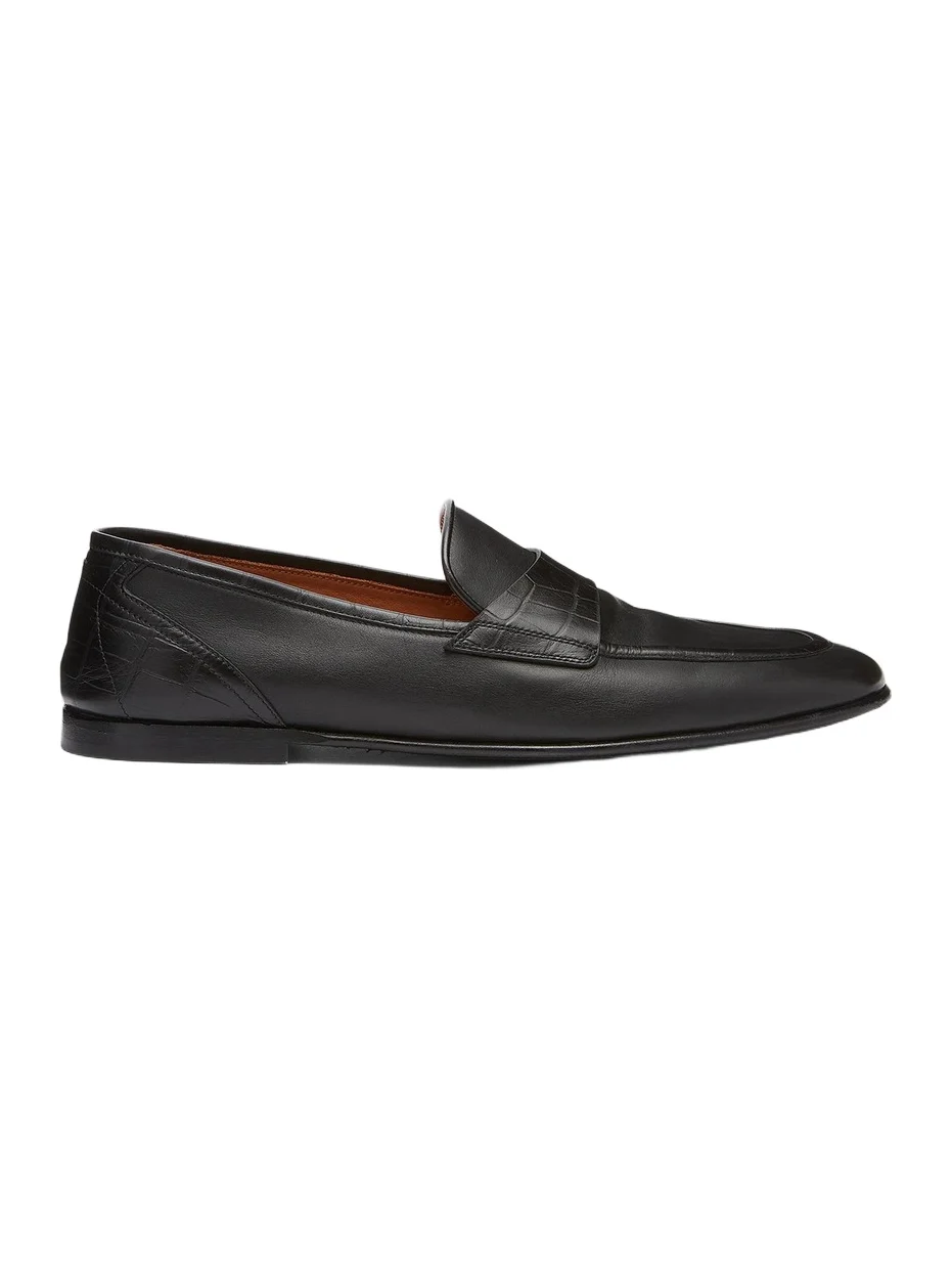 Dolce & Gabbana Men's Leather & Alligator Loafers - Nero
