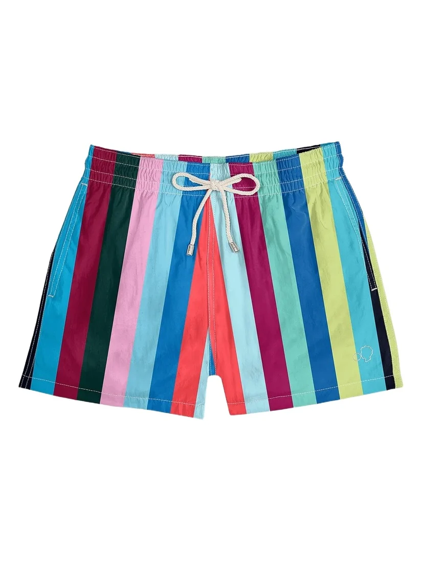 Men's Striped Swim Shorts